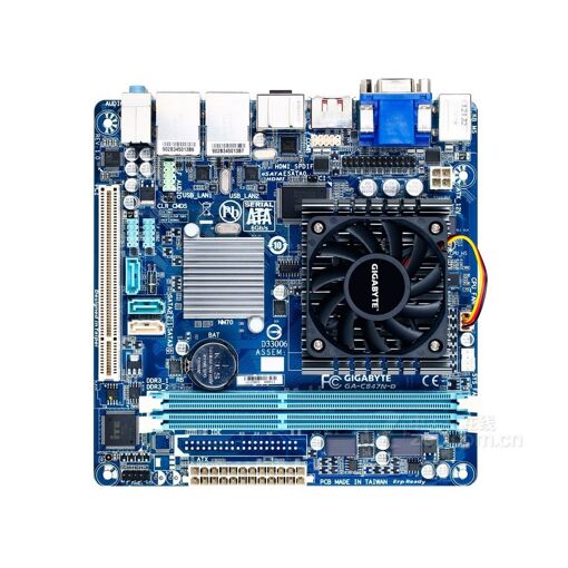 Tarjeta madre Gigabyte GA-C847N-D Mini-ITX con CPU Intel NM70 y 16GB de RAM DDR3