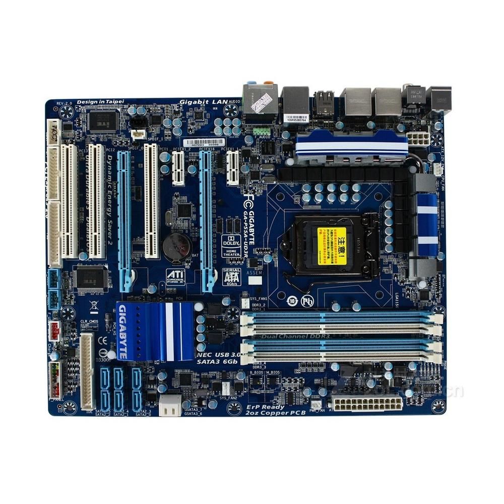 Gigabyte GA-P55A-UD3R Motherboard - Intel P55, LGA 1156, DDR3, 16GB