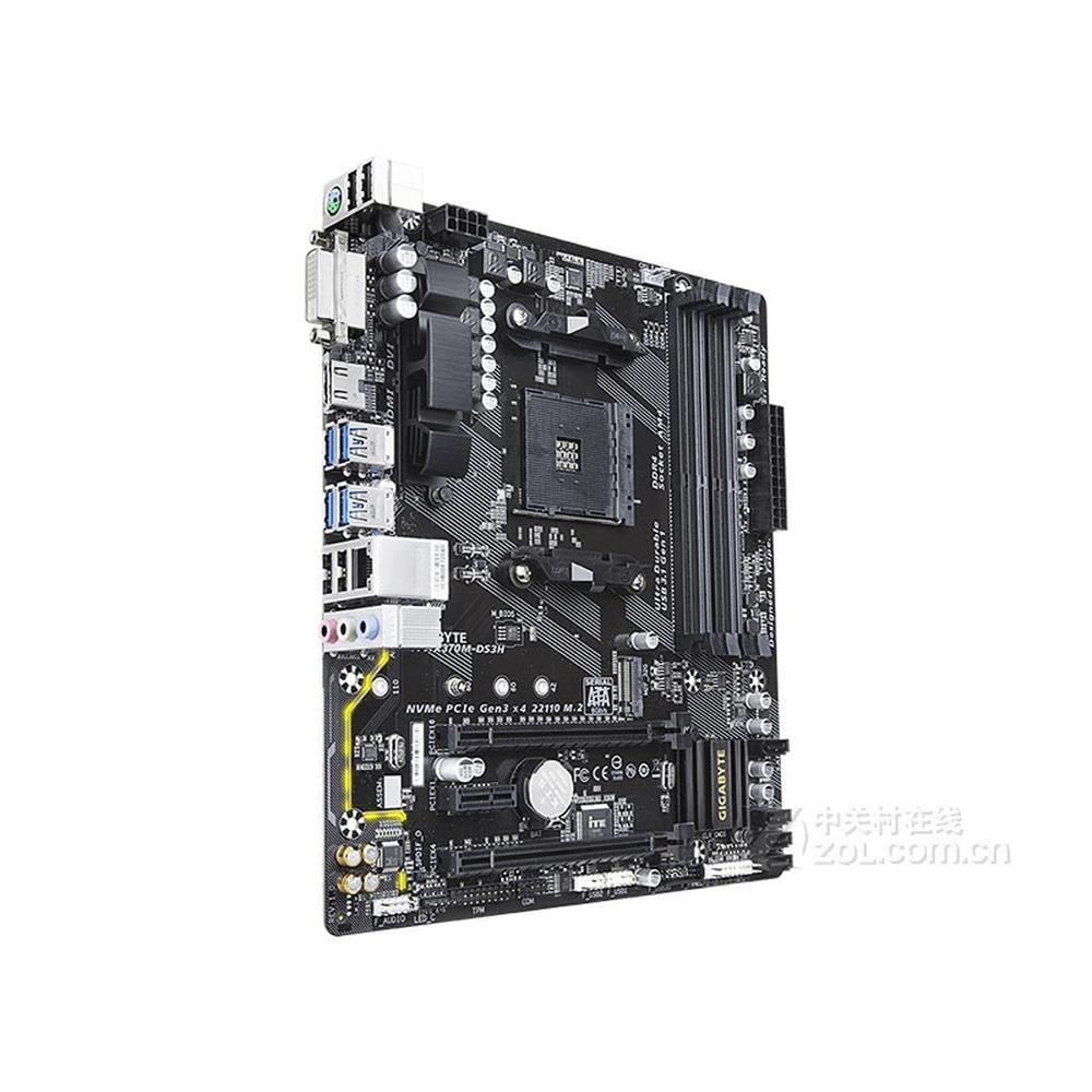 Gigabyte X370M-DS3H AMD X370 Motherboard (Socket AM4, DDR4, 64GB, Micro ATX)