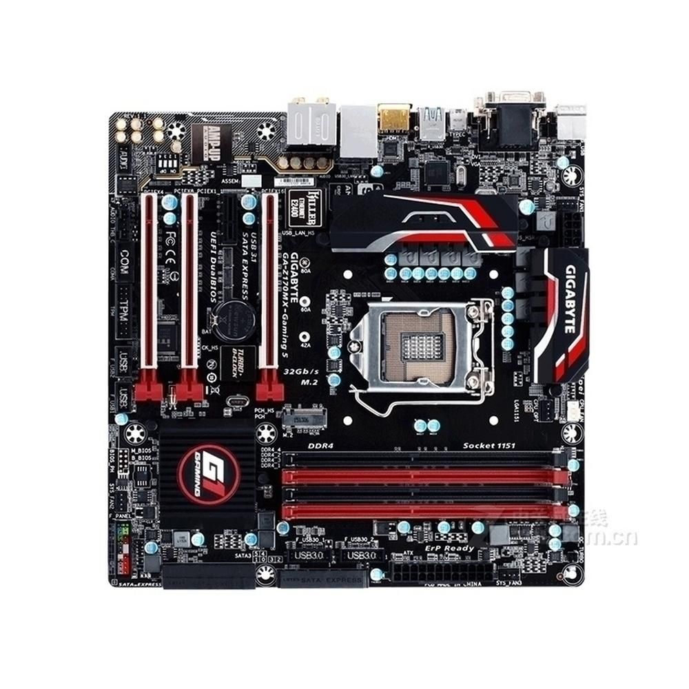 Gigabyte Z170MX-Gaming 5 Motherboard (Rev. 1.1) - Intel Z170, LGA 1151, DDR4, 64GB