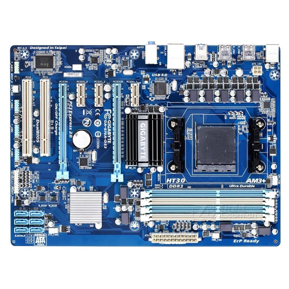 Gigabyte GA-970A-DS3(rev.3.0) AM3+ Socket Motherboard, 32GB DDR3, ATX