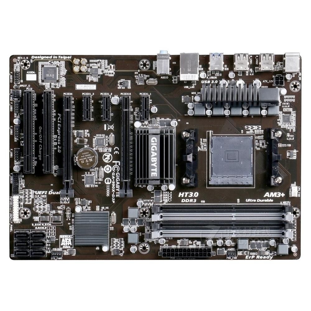 Gigabyte 990X-D3P(rev.1.0) AMD 990X AM3+ DDR3 32GB ATX Motherboard