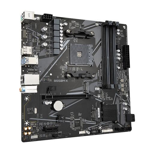 Gigabyte GA-B550M K AMD B550 Motherboard (AM4, DDR4, 128GB)
