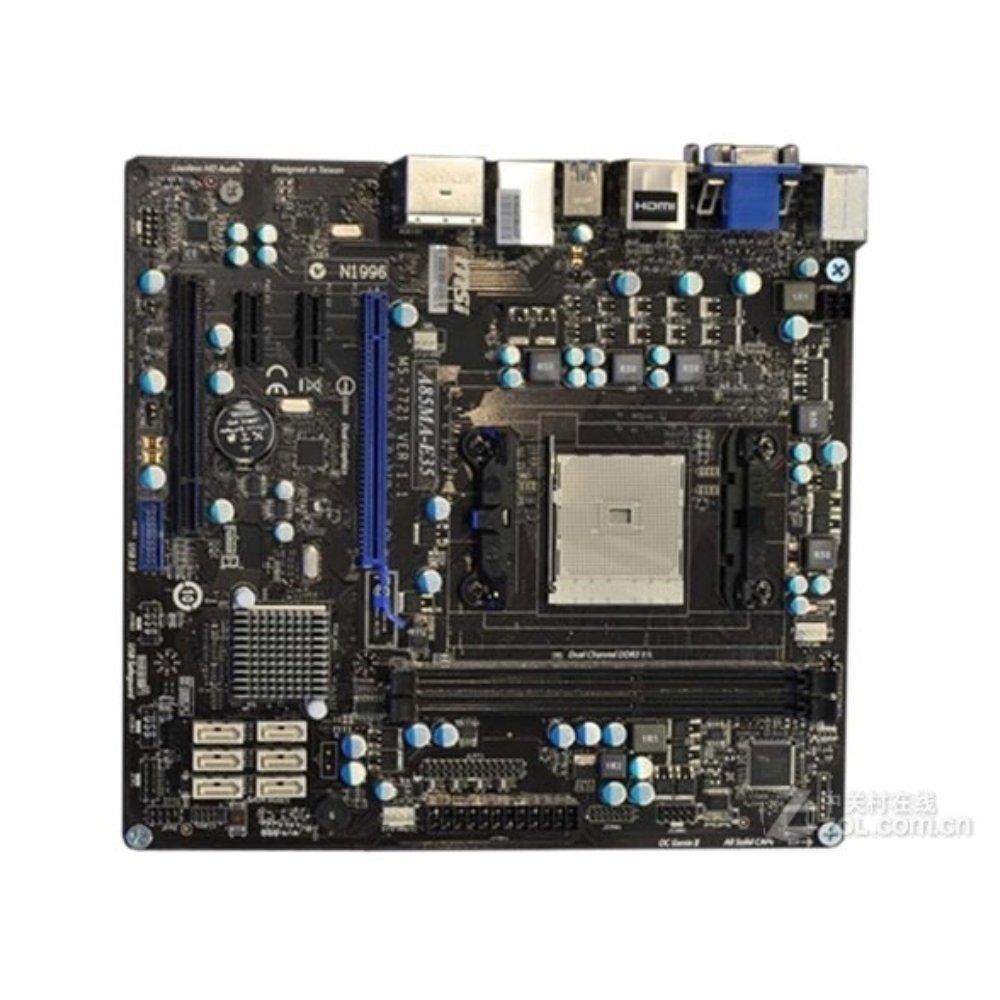 MSI A85MA-E35 AMD A75 Motherboard, FM2 Socket, 16GB DDR3, Micro ATX