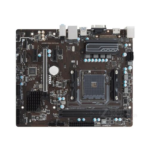 Tarjeta madre MSI A320M PRO-VH PLUS AMD A320 (Socket AM4, DDR4 32GB, Micro ATX)