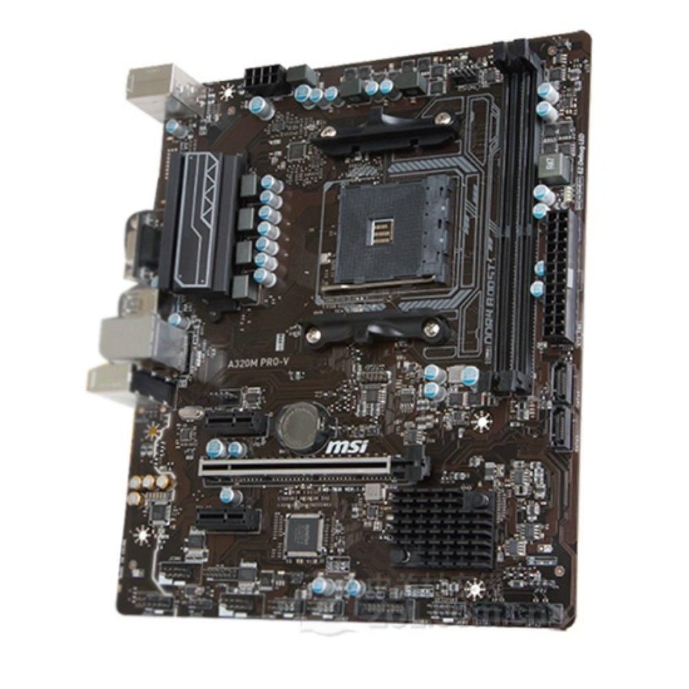 Carte mère MSI A320M PRO-V AMD A320 (Socket AM4, DDR4, 32 Go, Micro ATX)
