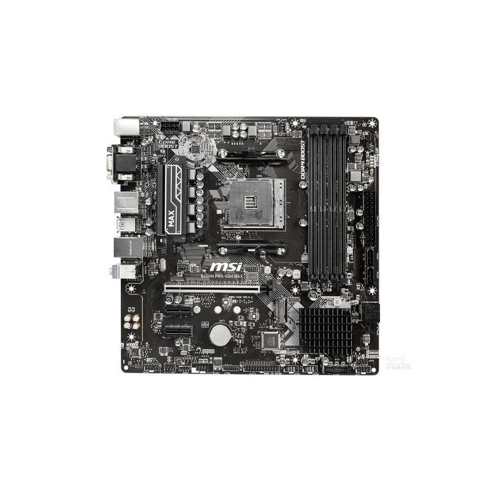 MSI B450M PRO-VDH MAX AMD B450 Motherboard