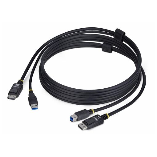 Cable StarTech.com de 6 pies DisplayPort y USB 5 Gbps KVM