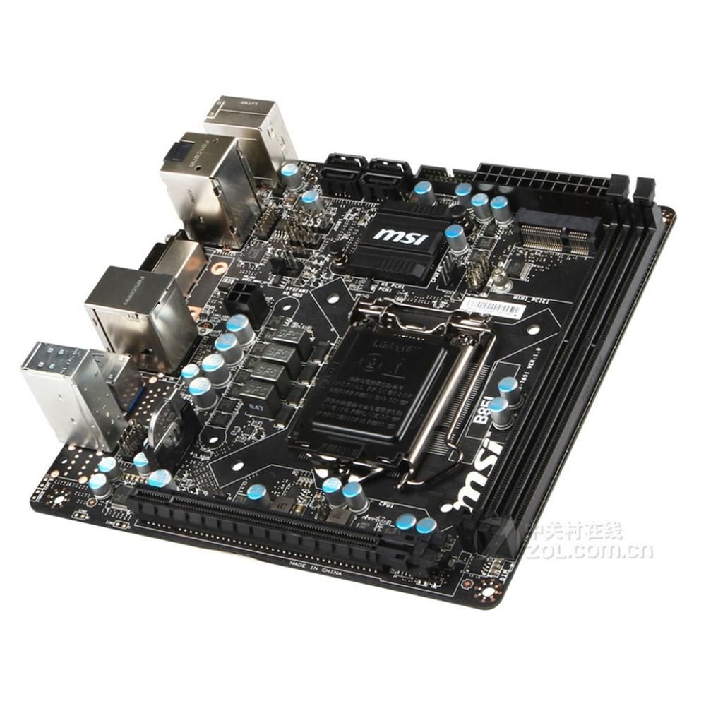 MSI B85I Motherboard - Intel B85, LGA 1150, DDR3, 16GB, Mini-ITX
