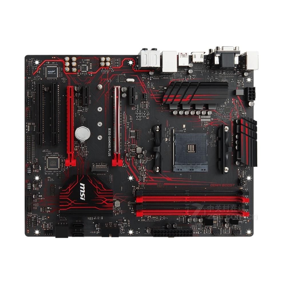 MSI B350 Gaming Plus AM4 Motherboard (64GB DDR4, ATX)