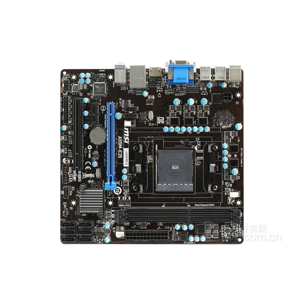 MSI A55M-E35 AMD A55 Motherboard, DDR3 32GB, Micro ATX (Socket FM2/FM2+)