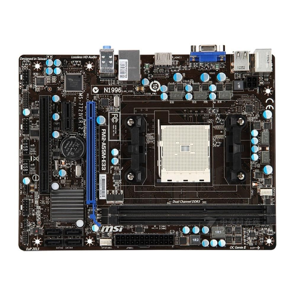 MSI A55M-E33 AMD AM1 Motherboard, DDR3, 32GB, Micro ATX