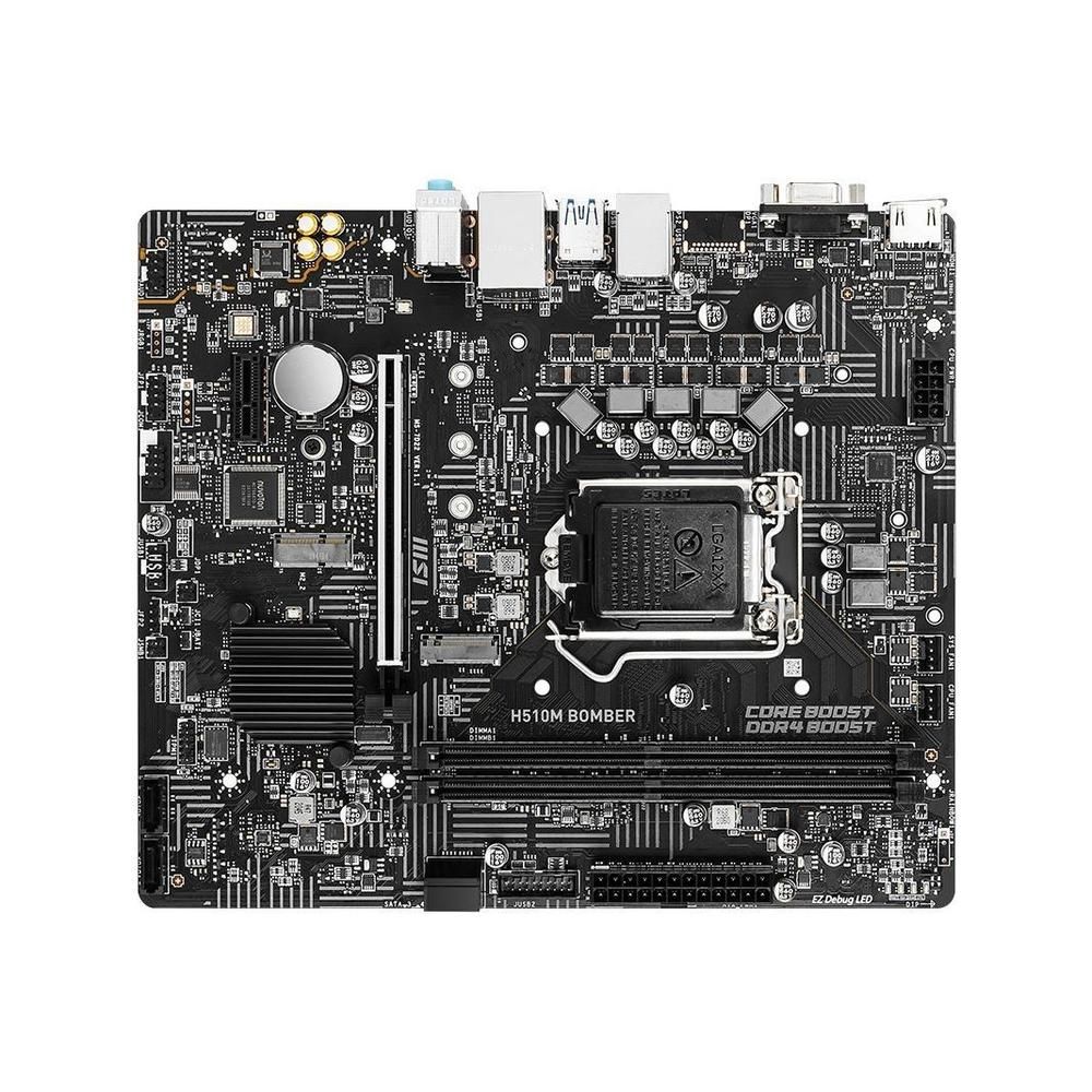 MSI H510M BOMBER Motherboard, Intel H510 LGA 1200, DDR4 64GB, Micro ATX
