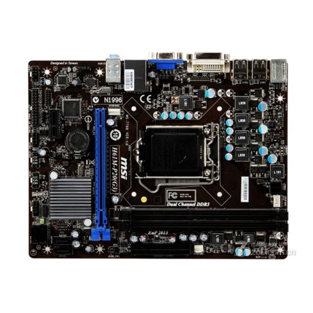 MSI H61M-P20(G3) Motherboard - Intel H61, LGA 1155, DDR3, 16GB, Micro ATX
