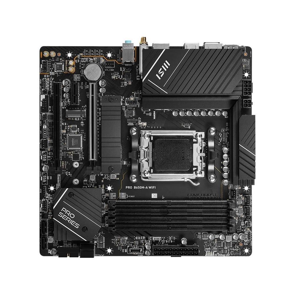 MSI PRO B650M-A WiFi Motherboard, AMD B650, DDR5 256GB, Micro ATX