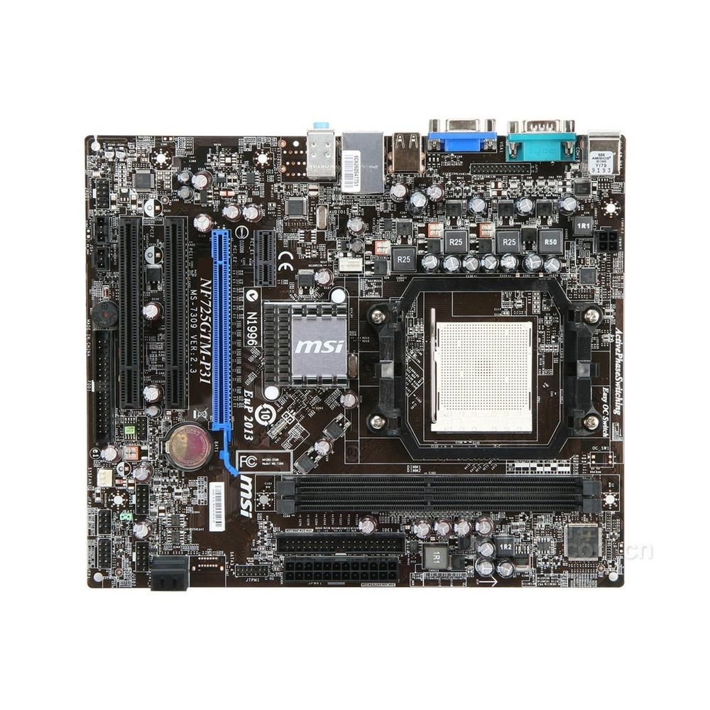 MSI NF725GTM-P31 Motherboard - NVIDIA nForce630a, Socket AM2/AM2+, 8GB DDR2, Micro ATX