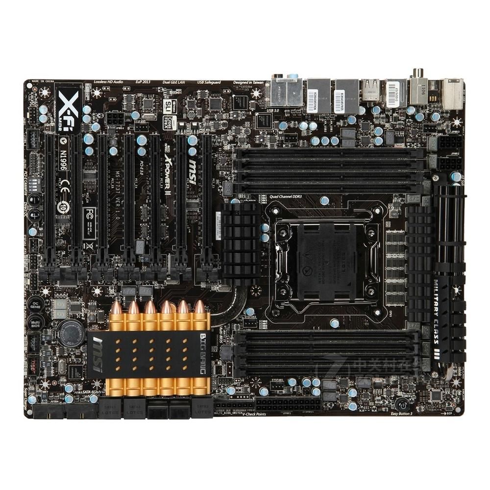 MSI Big Bang XPower II Motherboard - Intel X79, LGA 2011, DDR3, 128GB, E-ATX
