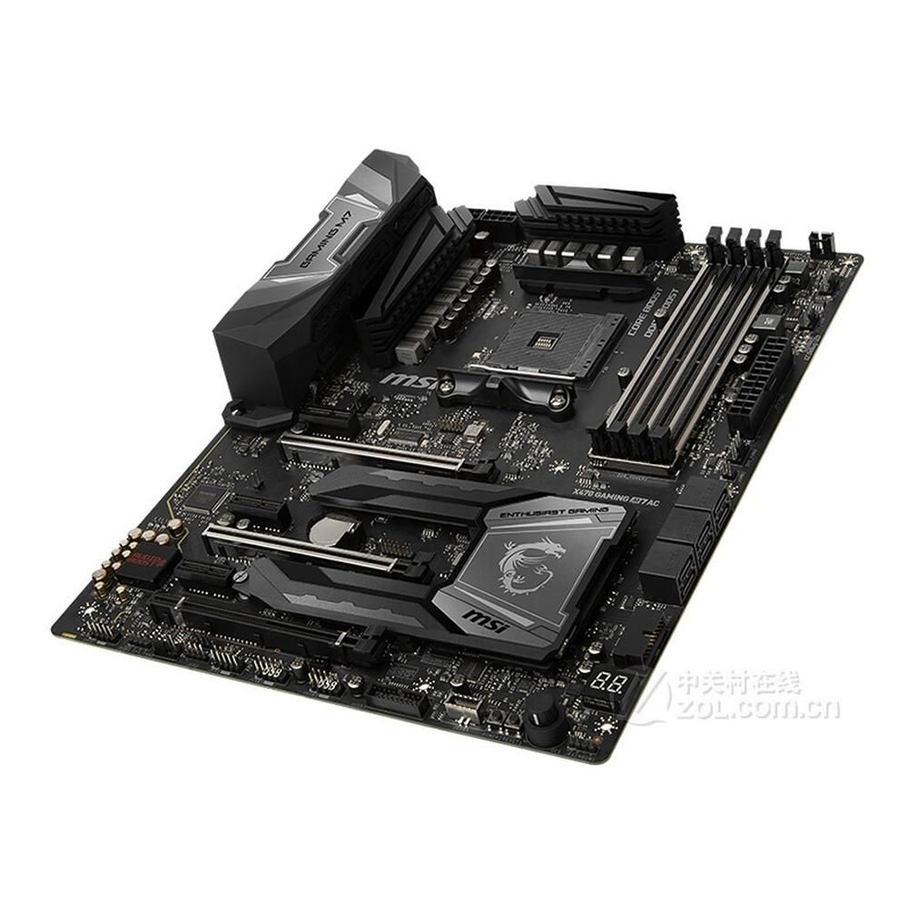MSI X470 GAMING M7 AC Motherboard, AMD X470, AM4 Socket, 64GB DDR4, ATX, 30.4x24.4cm