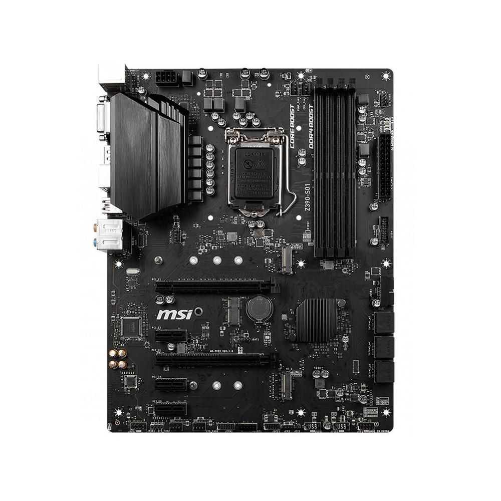 MSI Z390-S01 Motherboard - Intel Z390, LGA 1151, DDR4 128GB, ATX