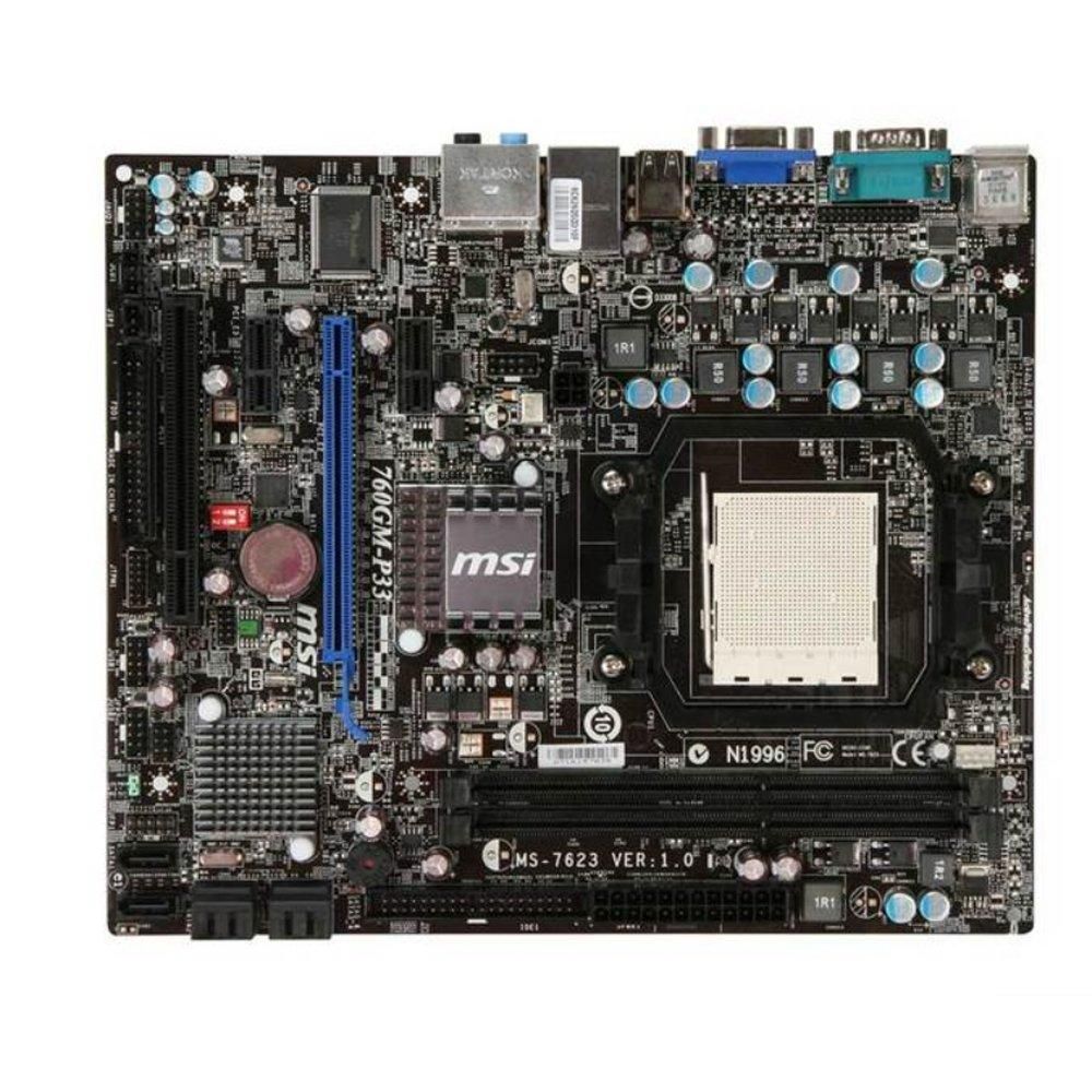 MSI 760GM-P33 AMD 760G Motherboard (AM3, DDR3, 8GB, Micro ATX)