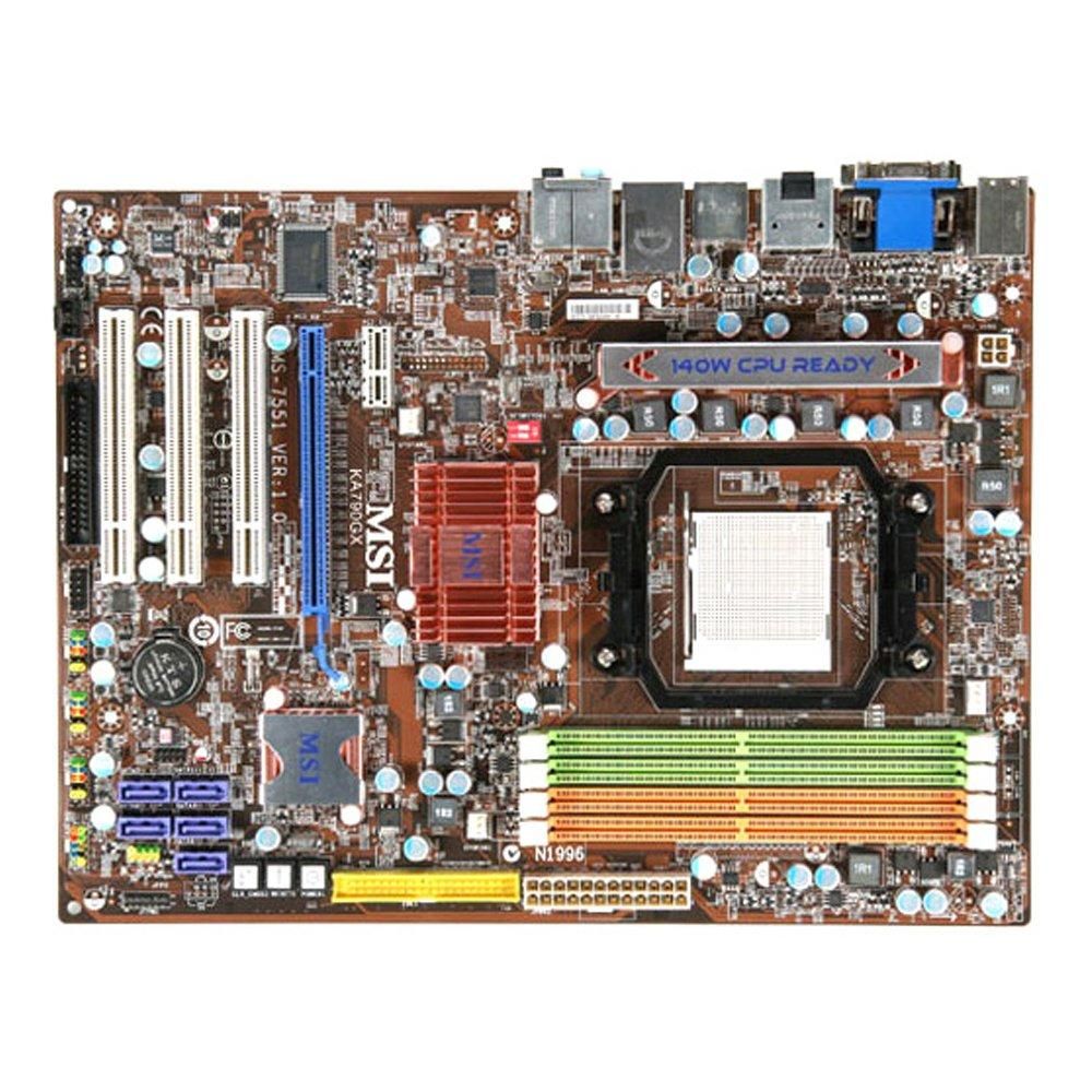 MSI KA790GX AMD 790GX Motherboard, AM2/AM2+ Socket, 8GB DDR2, ATX Form Factor