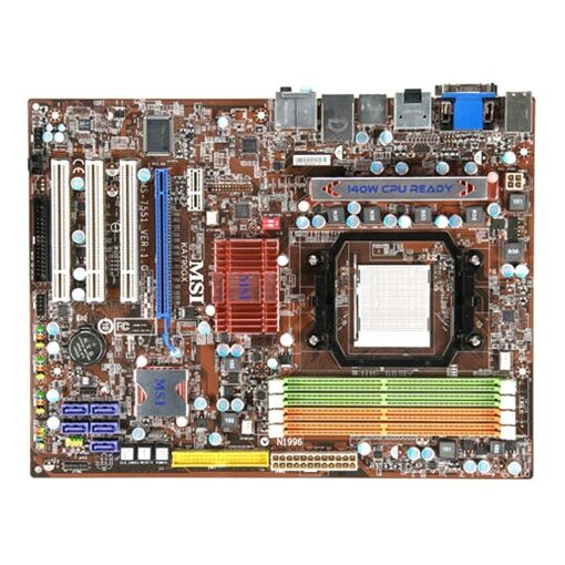 Placa base MSI KA790GX con chipset AMD 790GX, zócalo AM2/AM2+, 8GB RAM DDR2, formato ATX