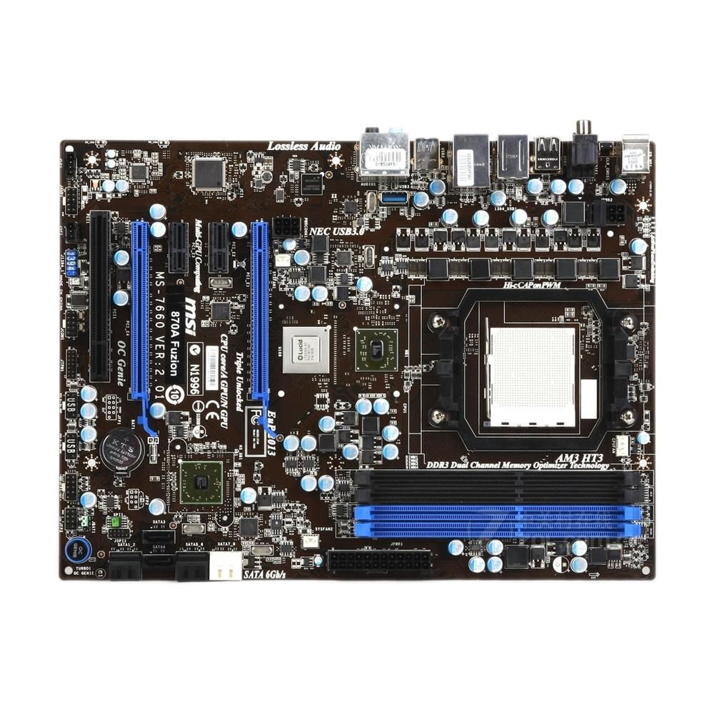 MSI 870A Fuzion Motherboard, AMD 870, Socket AM3, DDR3 16GB, ATX