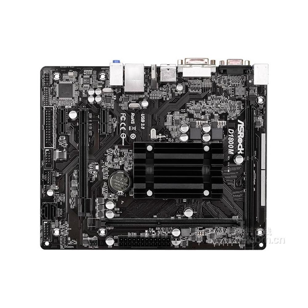 ASRock D1800M Motherboard - DDR3 16GB, Micro ATX