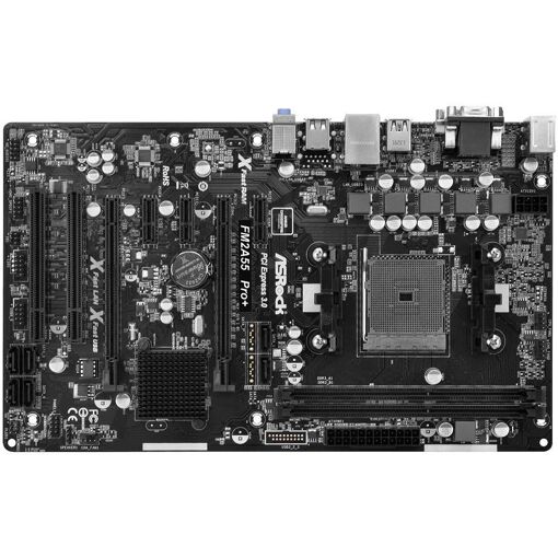 Placa base ASRock FM2A55 Pro+, AMD A55, Socket FM2+, 32GB DDR3, Formato ATX