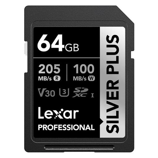 Lexar Silver Plus UHS-1 64GB SD Card