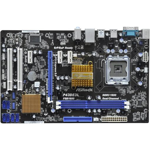 Placa base ASRock P43DE3L, Intel P43, LGA 775, 8 GB DDR3, ATX