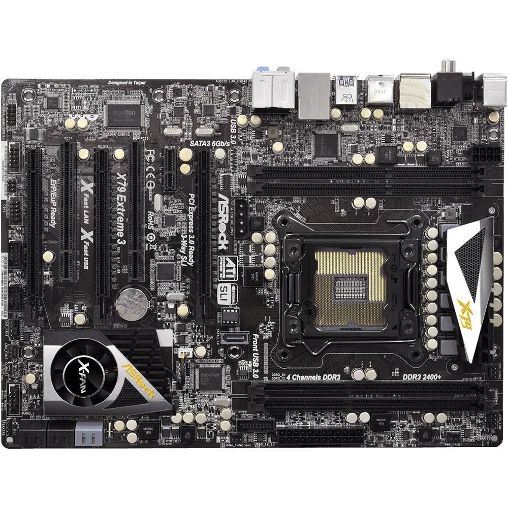 ASRock X79 Extreme3 Motherboard, Intel X79, LGA 2011, DDR3 32GB, ATX