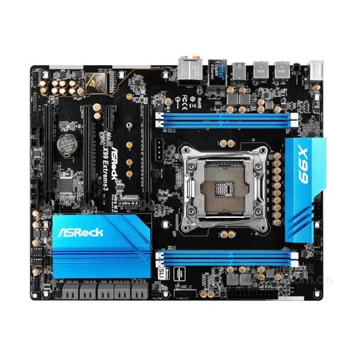 Placa base ASRock X99 Extreme3, Intel X99, LGA 2011-V3, DDR4, 128 GB, ATX