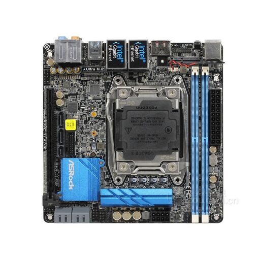 Placa base ASRock X99E-ITX/ac, Intel X99, LGA 2011-V3, DDR4, 128 GB