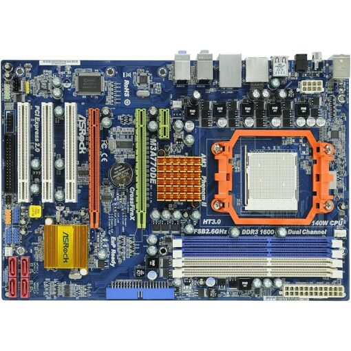 Tarjeta madre ASRock M3A770DE - AMD 770, Socket AM3, DDR3, 16GB, ATX