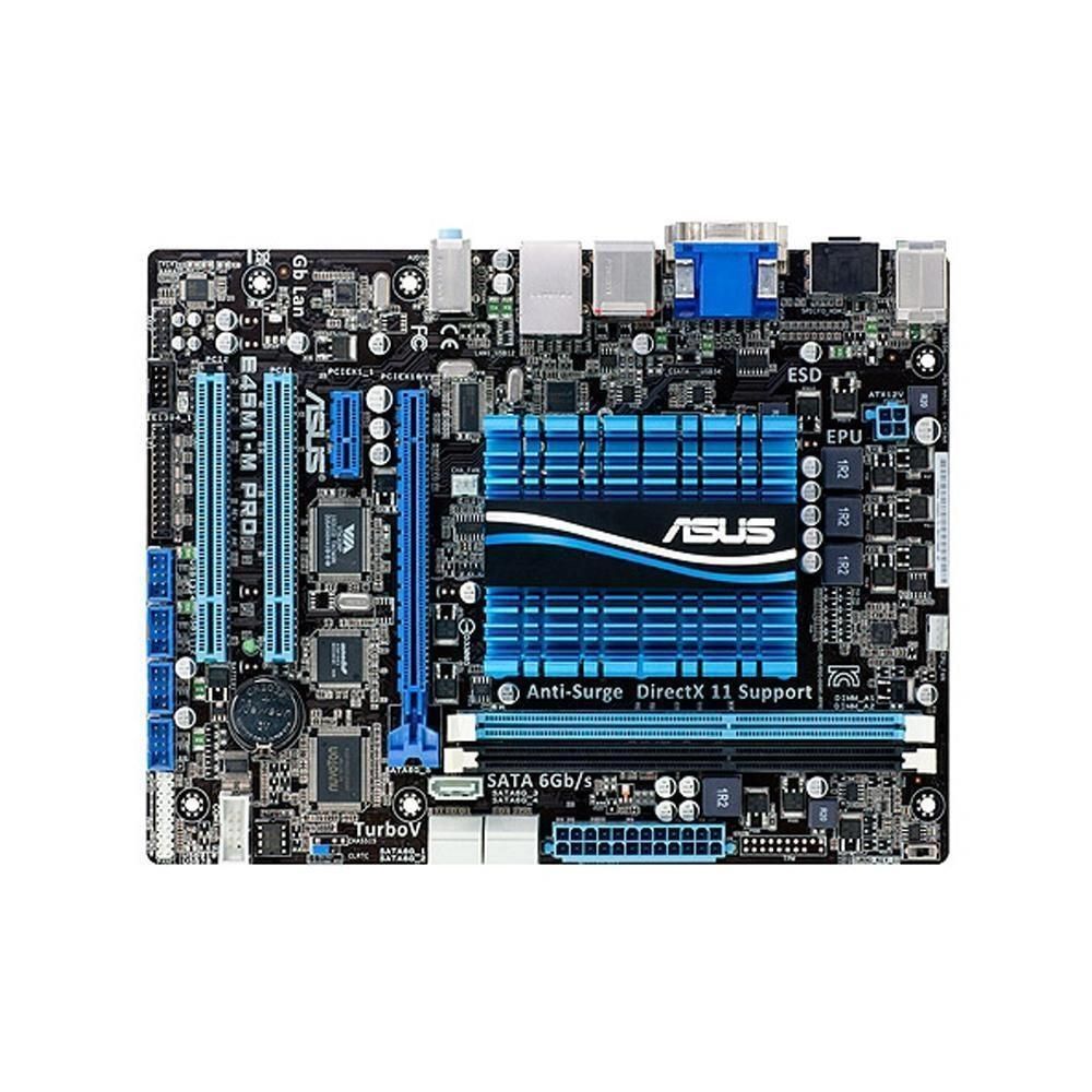 ASUS E45M1-M PRO Motherboard, AMD Hudson M1 A50M, DDR3 8GB, Micro ATX