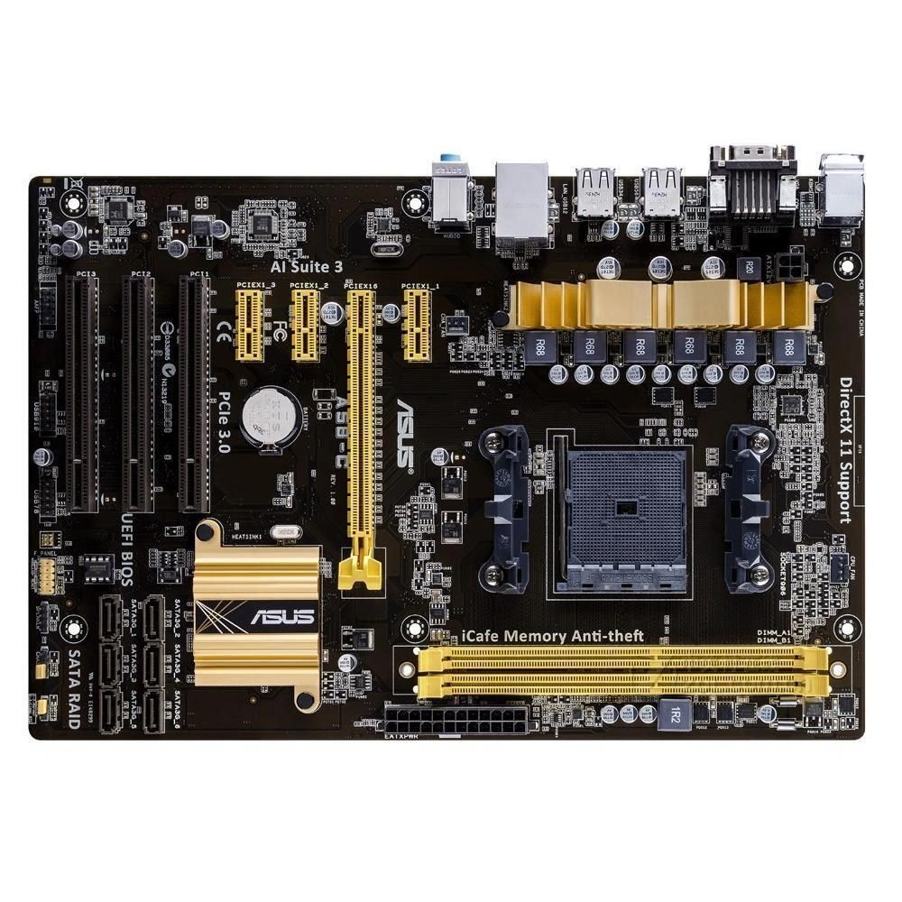 ASUS A58-C Motherboard - AMD A58, FM2/FM2+ Socket, 32GB DDR3, ATX