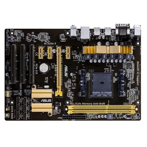 Tarjeta madre ASUS A58-C - AMD A58, Sockets FM2/FM2+, 32 GB de DDR3, ATX