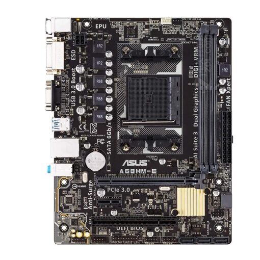 Placa base Asus A68HM-E, AMD A68H, Socket FM2/FM2+, 32GB DDR3, Micro ATX (32GB, 22.6x18cm)