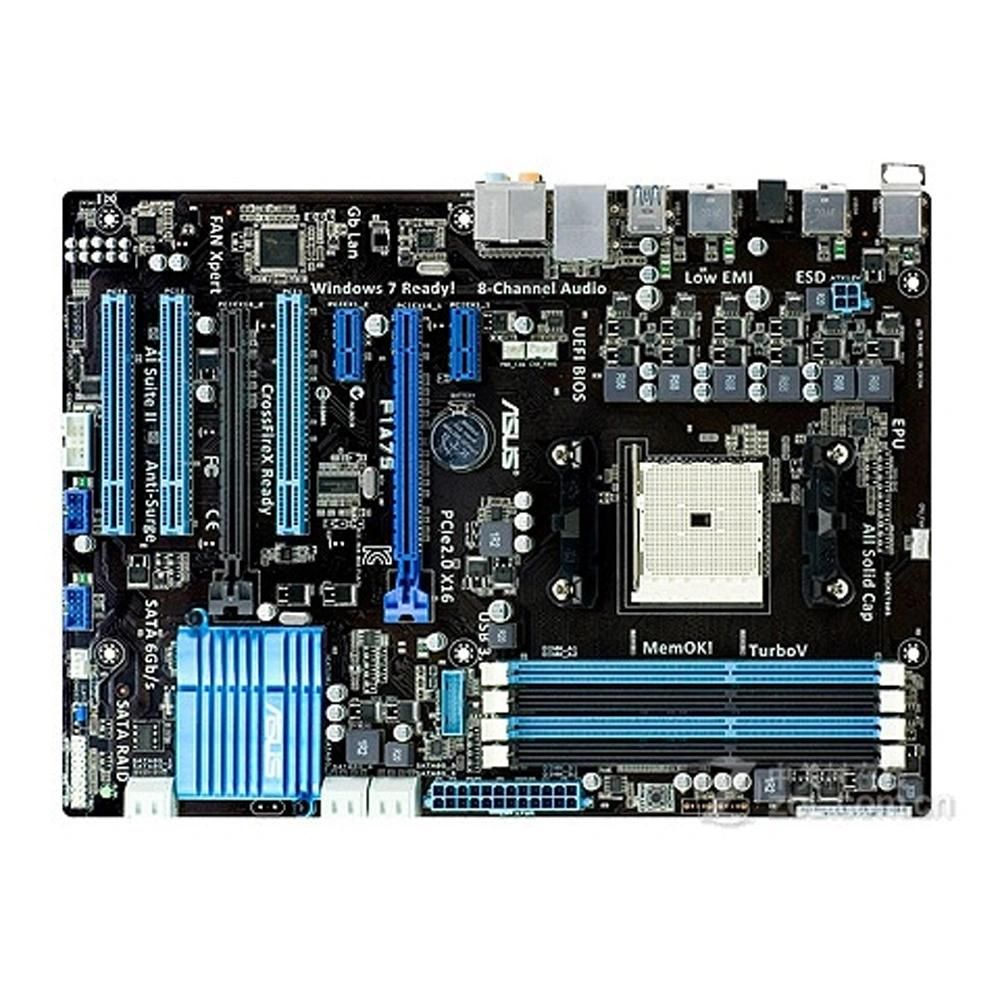 ASUS F1A75 Motherboard, AMD A75, FM1 Socket, 64GB DDR3, ATX Form Factor