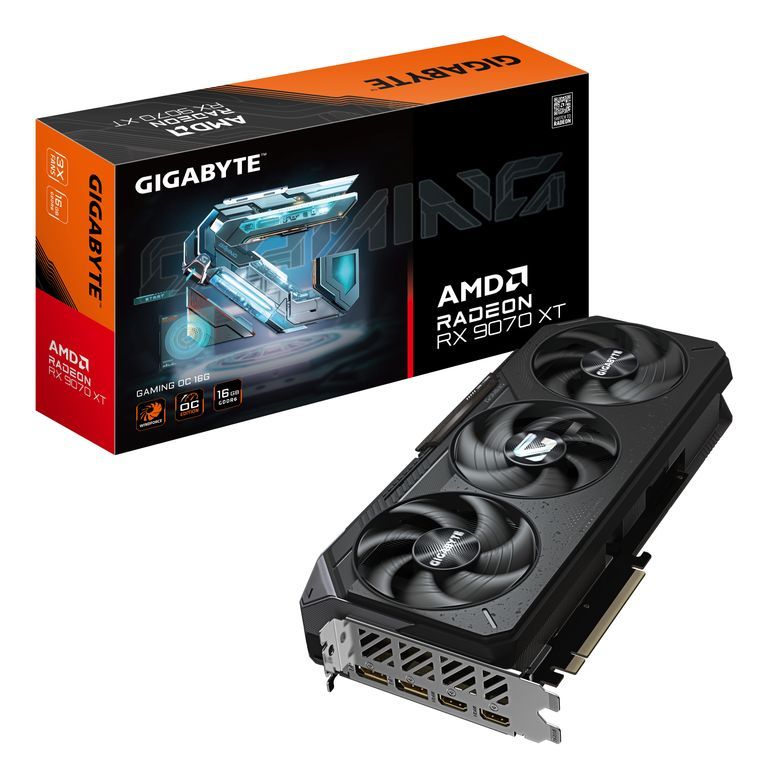 Gigabyte Radeon RX 9070 XT Gaming OC 16G - 16GB GDDR6, 256-bit, PCI-E 5.0, 3060MHz Core Clock, 2x DisplayPort, 2x HDMI