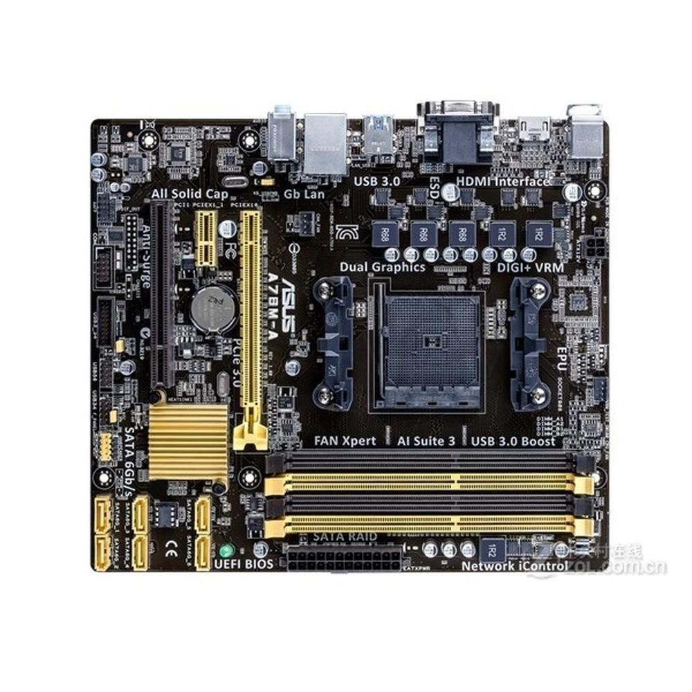 ASUS A78M-A Motherboard, AMD A78, FM2/FM2+ Socket, 64GB DDR3, Micro ATX