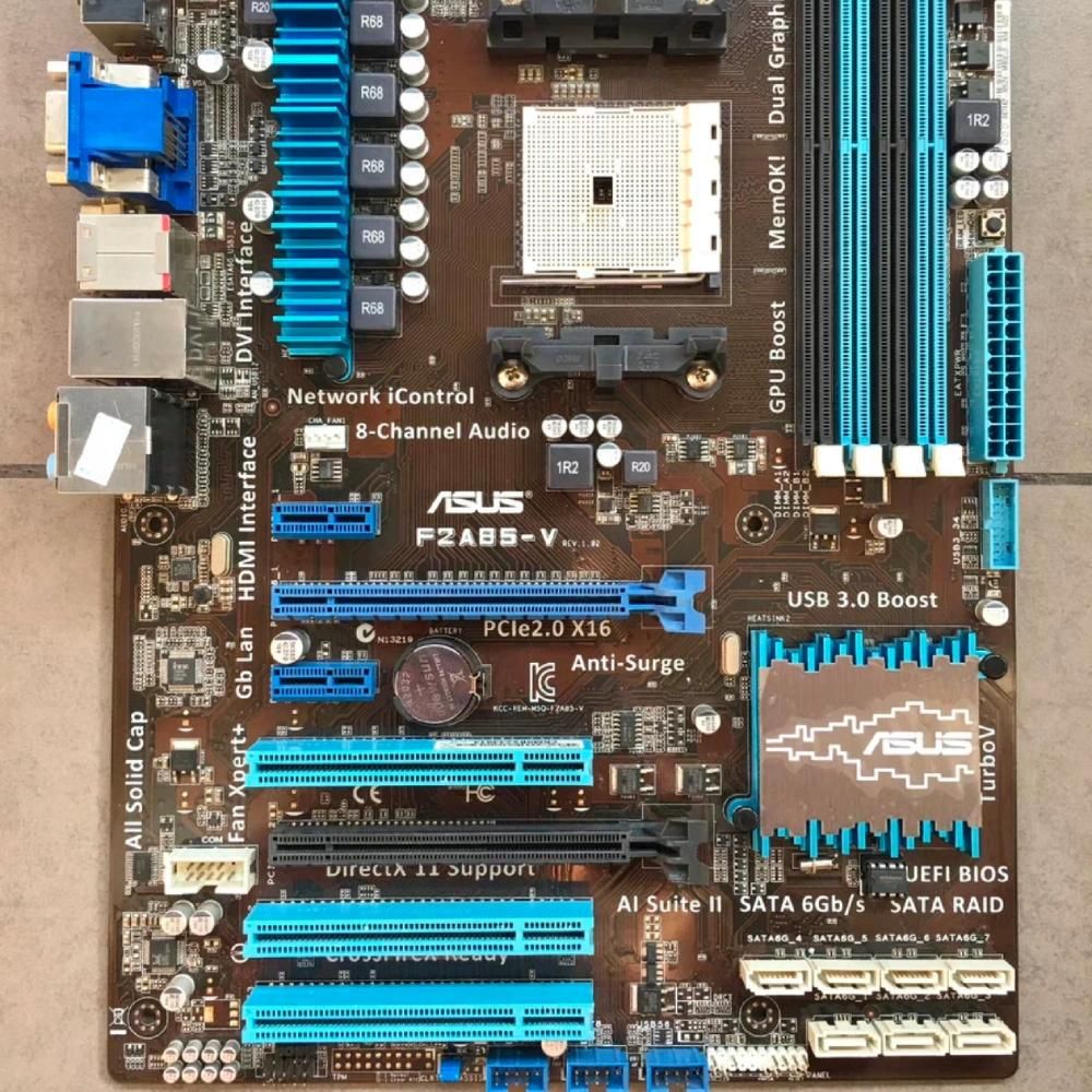 ASUS F2A85-V Motherboard, AMD A85X, FM2 Socket, 4x DDR3 64GB, ATX
