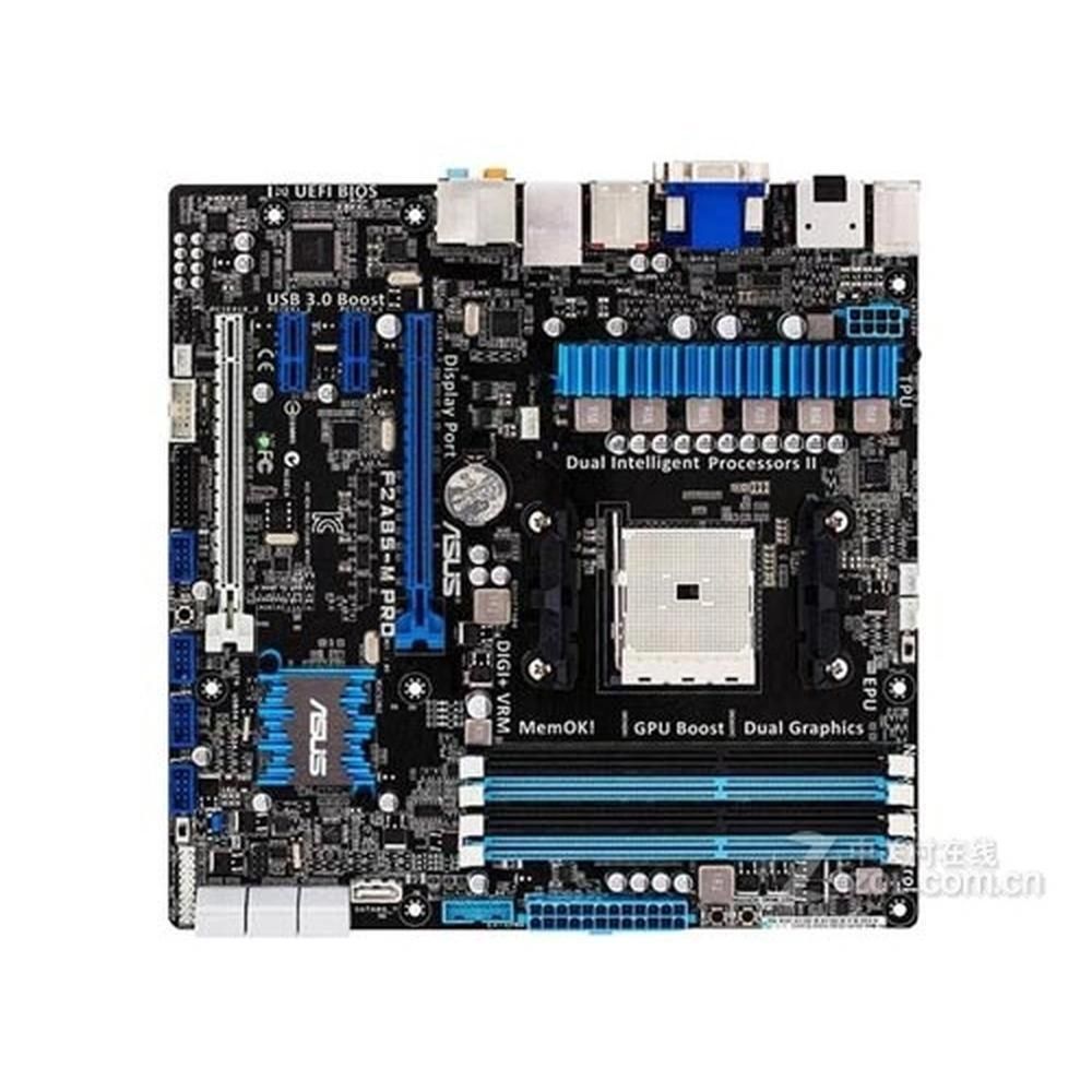 ASUS F2A85-M PRO Motherboard, AMD A85X, FM2 Socket, 4x DDR3 64GB, Micro ATX