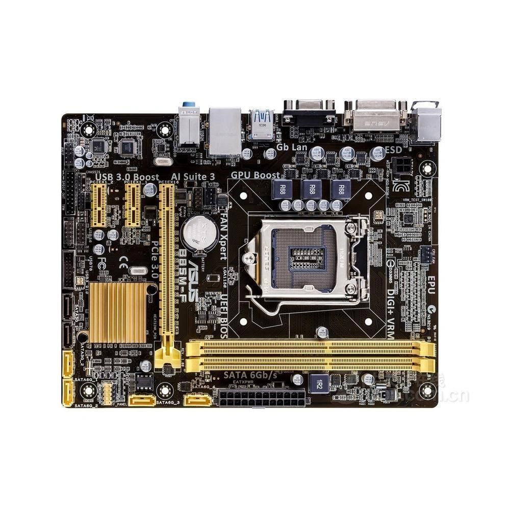 ASUS B85M-F Motherboard, Intel B85, LGA 1150, DDR3, 16GB, Micro ATX