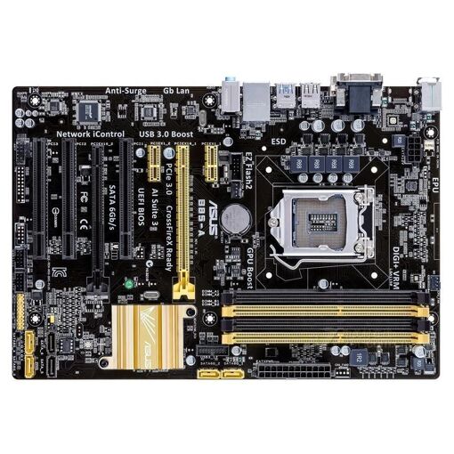 Placa base ASUS B85-A, Intel B85, LGA 1150, DDR3, 32GB, ATX