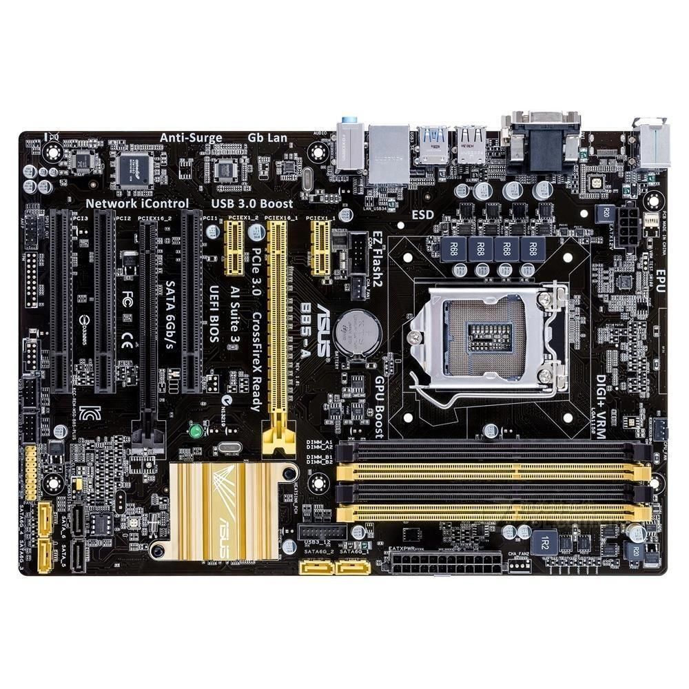 ASUS B85-A Motherboard, Intel B85, LGA 1150, DDR3, 32GB, ATX