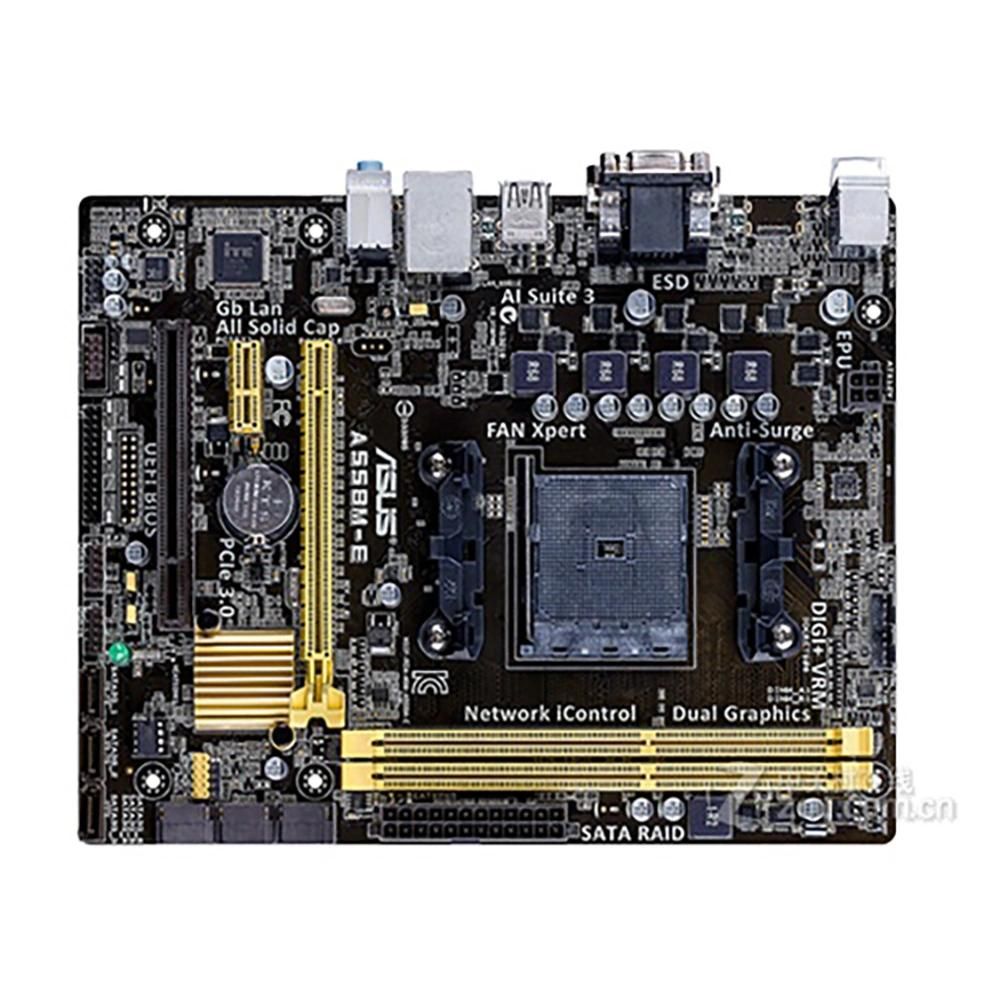 ASUS A55BM-E Motherboard, AMD A55, FM2+ Socket, 32GB DDR3, Micro ATX (32x20cm)
