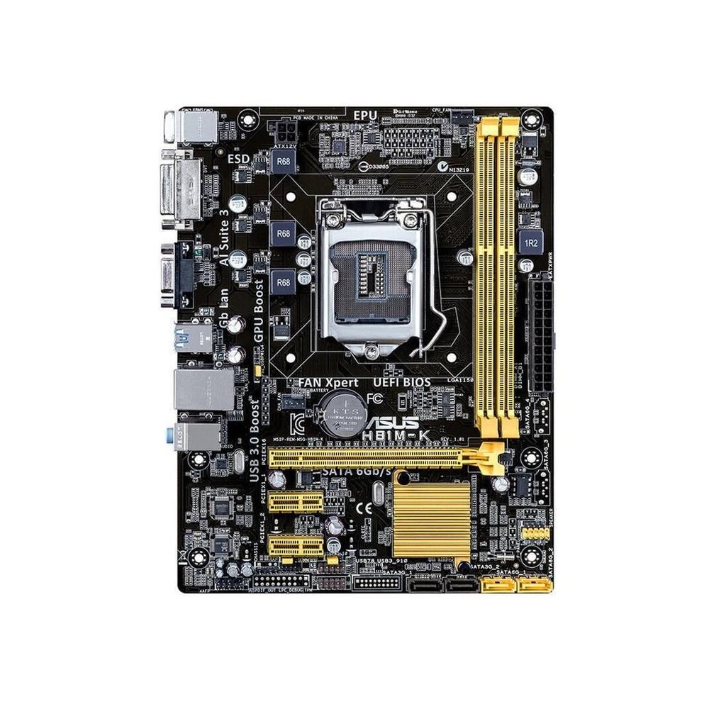 Asus H81M-K Motherboard, Intel H81, LGA 1150, DDR3, 16GB, Micro ATX