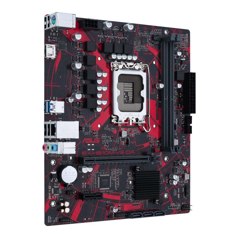 ASUS Pro H610T D4 Motherboard, Intel H610, LGA 1700, DDR4 64GB, Mini-ITX